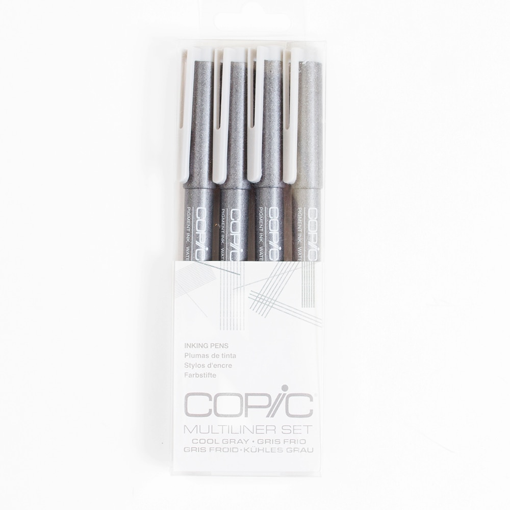 Copic, Grey, Marker Set, Art & School, Multiliner, 4 piece, 867